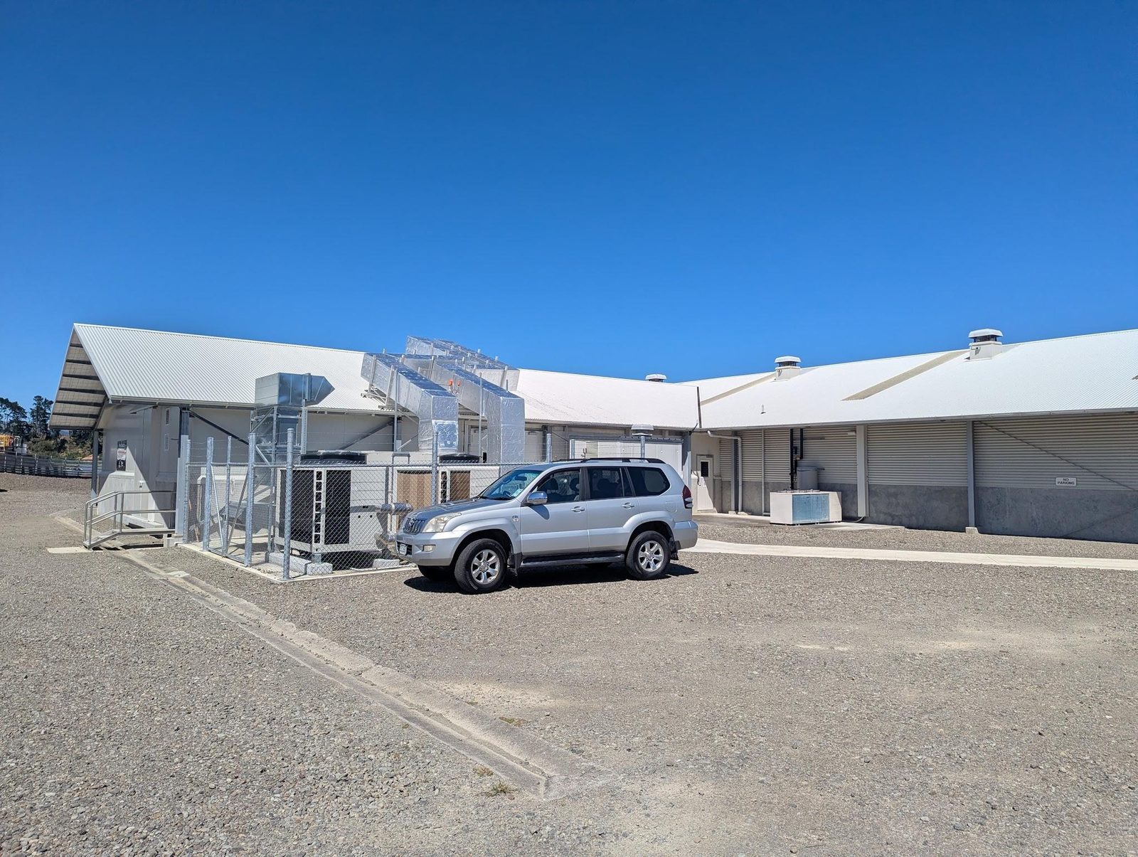 Exterior of the AgResearch methane measurement facility.